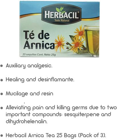 HERBACIL ARNICA TEA 25-BAGS 0.88 OZ (3) in Kuwait