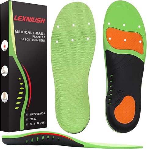 Plantar Fasciitis Arch Support Shoe Inserts Women & Men - Insoles Orthotic Inserts for Flat Feet, Cushioning Shoe Insoles for Foot Pain, Running, Heel Spurs, Arch Pain High Arch - Boot Insoles in Kuwait