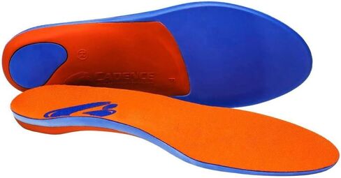 نعال داخلية لتقويم العظام من Cadence Insoles (D) للرجال 6.5-7.5، للنساء 7.5-8.5، برتقالي in Kuwait