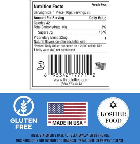 Preggie Pops - Morning Sickness Relief Candies for Pregnancy. Assorted Preggie Pops Soothing Relief for Pregnant Women - 28 Lollipops in Kuwait