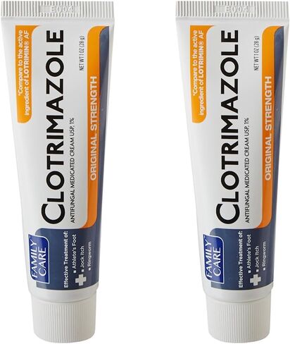 Family Care 831527005052-1 Clotrimazole Anti-Fungal Cream, 1% USP (Pack of 2) in Kuwait