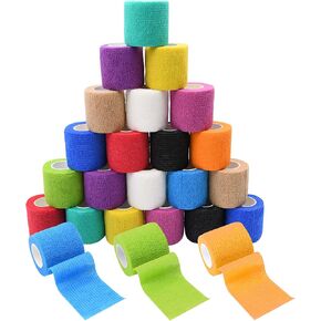 12pcs 2in Self Adhesive Bandage Wraps, 5 Yards, Vet Wraps for Sports in Kuwait
