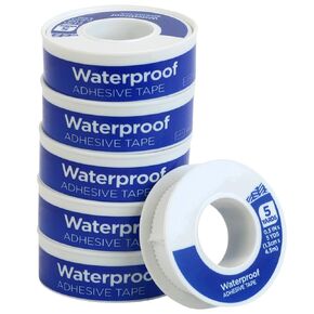 Iconikal First Aid Waterproof Adhesive Tape, White, 0.5 Inch x 5 Yards, 6-Pack in Kuwait