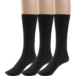 Silky Toes Cotton Diabetic Socks for Men Non Binding Seamless Dress Socks, 3 or 6 Pk Multi Colors Big Sizes in Saudi Arabia