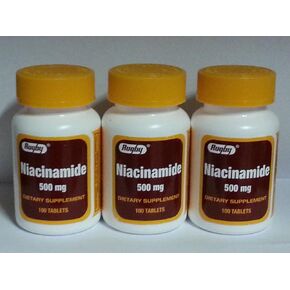 RUGBY LABORATORIES Niacinamide 500 Milligrams 100 Tabs