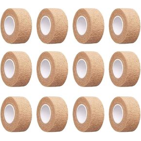 6pc-1 Inch Wide Skin Colour Elastic Self- Adhesive Bandage Finger Tape,Wrap Bandages, for Wrist and Ankle for Chair and Table Legs to Reduce Friction and Noise in Kuwait