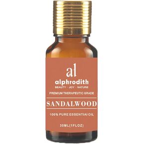 Indian Sandalwood Essential Oil for Skin Care Pure Sandalwood Oil for Diffuser, Hair, Perfume, Undiluted Uplift Mood & Focus Scented Oils - 10ml for Aromatherapy, Bath, Massage & Relax