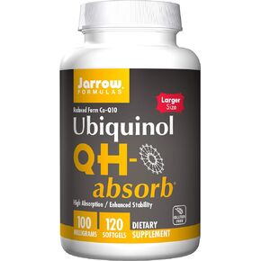 صيغ جارو QH تمتص 100 مجم - 120 كبسولة هلامية - Co-Q10 عالي الامتصاص - شكل نشط مضاد للأكسدة من Co-Q10 - يدعم إنتاج طاقة الميتوكوندريا وصحة القلب والأوعية الدموية - ما يصل إلى 120 حصة in Kuwait