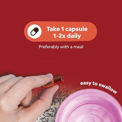 مكمل زيت بذور الشيا لفقدان الوزن والطاقة، معزز استقلاب البروتين الطبيعي الفائق للرجال والنساء - فيتامينات التربتوفان المضادة للأكسدة، أوميغا 3، الأحماض الدهنية، 60 حصة لكل حاوية in Kuwait