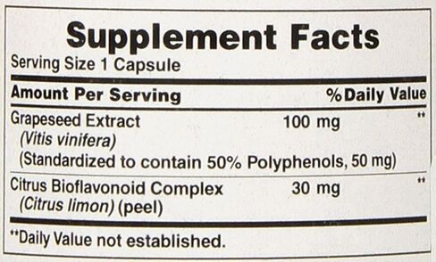Puritan's Pride Grapeseed Extract 100 Mg, 200 Count in Saudi Arabia