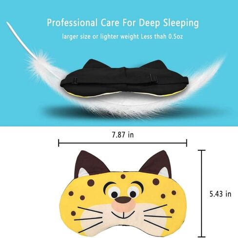 12 Pack Cute Animal Funny Sleep Eye Mask for Sleeping Cat Dog Soft Plush Blindfold Sleep Masks Eye Cover Eyeshade for Kids Girls Men Women Plane Travel Nap Night Sleeping in Saudi Arabia