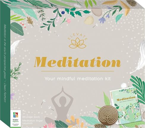 Elevate - The Power of Crystals Kit - Spirituality for Adults - Crystals Included - Rose Quartz - Amazonite - Amethyst - Mental Health and Self Care Essentials - Adult Hobbies in Kuwait