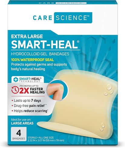 Care Science Hydrocolloid Gel Bandages, 0.78in x 2.36in, 20 Count in Kuwait