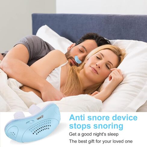 Anti Snoring Devices, Electric Snoring Solution for Men Women, Obvious Effect Mini Anti Snoring Sleep Aid, Double Eddy Current, Suitable for All Nose Shapes in Kuwait