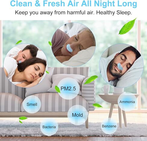 Anti Snoring Devices, Electric Snoring Solution for Men Women, Obvious Effect Mini Anti Snoring Sleep Aid, Double Eddy Current, Suitable for All Nose Shapes in Kuwait