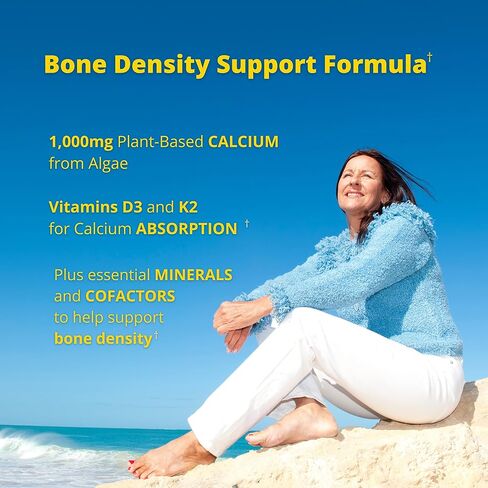 Garden of Life Calcium Supplement - Living Calcium Advanced Formula, 1,000mg Whole Food Plant Calcium Plus Vitamins D3, K1 and Magnesium for Absorption, 120 Vegetarian Caplets in Saudi Arabia