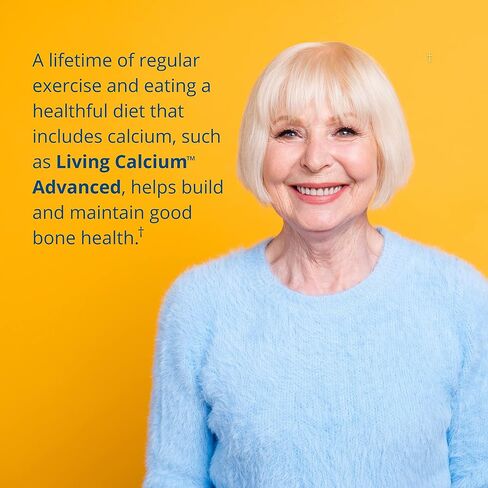 Garden of Life Calcium Supplement - Living Calcium Advanced Formula, 1,000mg Whole Food Plant Calcium Plus Vitamins D3, K1 and Magnesium for Absorption, 120 Vegetarian Caplets in Saudi Arabia