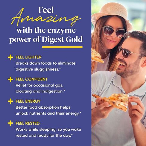 Enzymedica Digest Gold + ATPro، تركيبة إنزيمات ذات قوة قصوى، تمنع الانتفاخ والغازات، 14 إنزيمًا رئيسيًا بما في ذلك الأميليز والبروتياز والليباز واللاكتاز، 180 كبسولة (FFP) in Kuwait