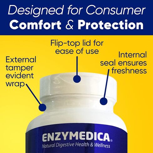 Enzymedica Digest Gold + ATPro، تركيبة إنزيمات ذات قوة قصوى، تمنع الانتفاخ والغازات، 14 إنزيمًا رئيسيًا بما في ذلك الأميليز والبروتياز والليباز واللاكتاز، 180 كبسولة (FFP) in Kuwait