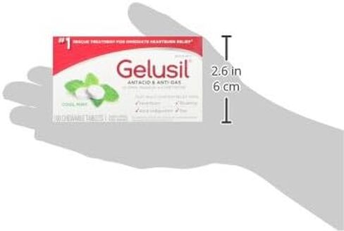 Antacid & Anti Gas Tablets for Heartburn Relief, Acid Reflux, Bloating and Gas, Cool Mint - 100ct Blister Pack (Pack of 2) in Kuwait