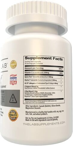 J-FLEX9 Advanced Joint Health Supplement + Cartilage Support & Tendon Function | Synergy of 9 Ingredients Including Chondroitin, Glucosamine, MSM, Curcumin, Boswellia Serrata, Collagen. Made in USA. in Saudi Arabia
