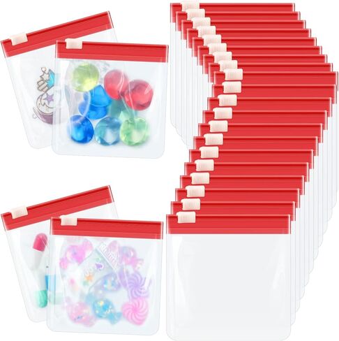 24 Pieces Pill Pouch Bags Zippered Pill Pouch Set Reusable Translucent Medicine Organizer Self Sealing Medicine Bag Travel Plastic Pill Bags with Slide Lock Pill Baggies for Pills Storage (Black) in Saudi Arabia