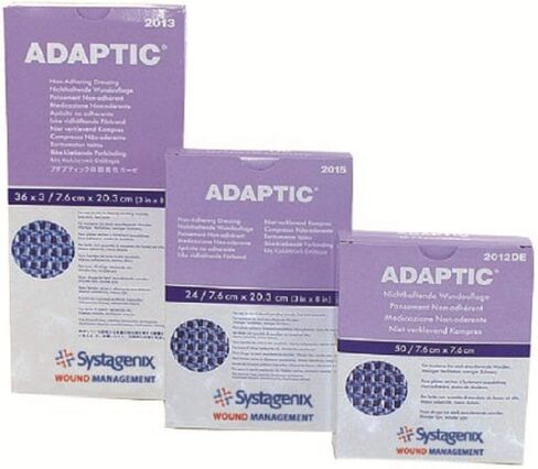 Johnson&Johnson (Systagenix) ADAPTIC Non-Adhering Dressing - 3" x 3" - 50/Bx in Saudi Arabia