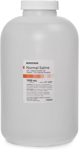 Sterile Wound Care and Irrigation Saline 0.9% Sodium Chloride 1000ml 6 Pack in Saudi Arabia