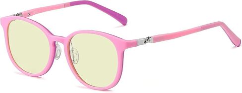 SHEEN KELLY Kids Blue Light Blocking Glasses Computer Video Gaming Eyewear 360° Hinges Spin Silicone Frame CR39 Resin Lens in Saudi Arabia