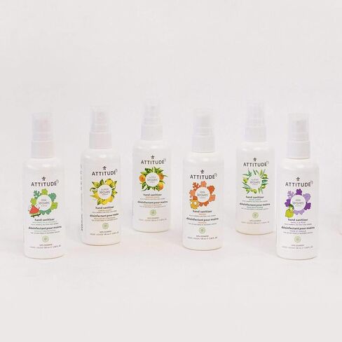 ATTITUDE Hand Sanitizer Spray for Kids, Perfect Travel Size Format, Kills Bacteria and Germs, Vegan and Cruelty-Free, Mango, 3.5 Fl Oz in Saudi Arabia