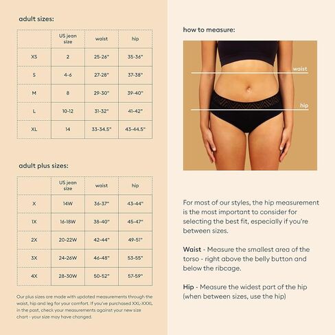 ثينكس ملابس داخلية للدورة الشهرية من هيفوجر، لون اسود، مقاس M in Kuwait