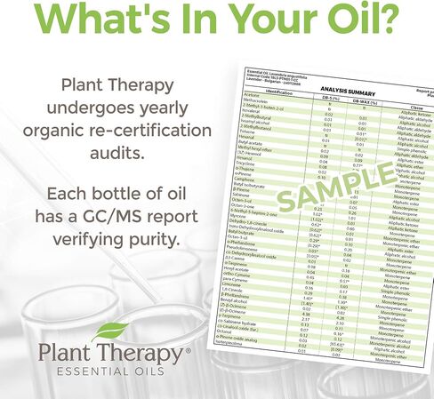 Plant Therapy Citronella Organic Essential Oil 100% Pure, USDA Certified Organic, Undiluted, Natural Aromatherapy, Therapeutic Grade 10 mL (1/3 oz) in Kuwait