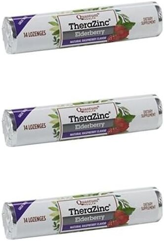 Quantum - Lozenge Zinc Elderberry - 14 Lozenges (Pack of 3) in Saudi Arabia