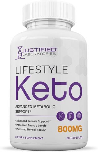 (5 عبوات) Lifestyle Keto 800MG تتضمن goBHB® الحاصل على براءة اختراع، دعم الكيتونات الخارجية المتقدم للرجال والنساء، 300 كبسولة in Kuwait