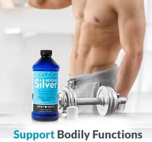 Beyond Silver Structured Silver Solution - 15ppm - 16oz - Pure Colloidal Silver Liquid for Immune Support - Alkaline Silver Water Dietary Supplement in Saudi Arabia