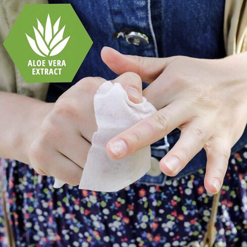 Medpride Hand Wipes With 75% Alcohol [100 Pack] – Gentle Sanitizing Wet Wipes - Cleaning Sanitizer Wipes With Aloe Vera - Disposable Moisturizing Personal Wipes- 5.5'' x 7.8'' in Saudi Arabia