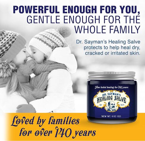 Dr. Sayman's Healing Salve – The Original Skin Care Ointment and Protectant/Great for Itchy, Dry and Sensitive Skin/Treats Cracked Feet, Rough Heels and Chapped Lips (4oz.) in Saudi Arabia