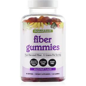 ما وراء صمغ الألياف الطازجة، يدعم صحة الجهاز الهضمي، ويدعم الانتظام، ألياف البريبايوتك الصحية، خالية من الغلوتين، خالية من السكر، 120 قيراط، متعدد الألوان in Kuwait