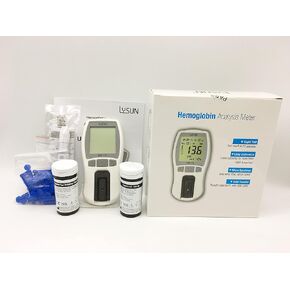طقم جهاز قياس الهيموجلوبين من ليسون مع 25 قطعة، أبيض in Kuwait