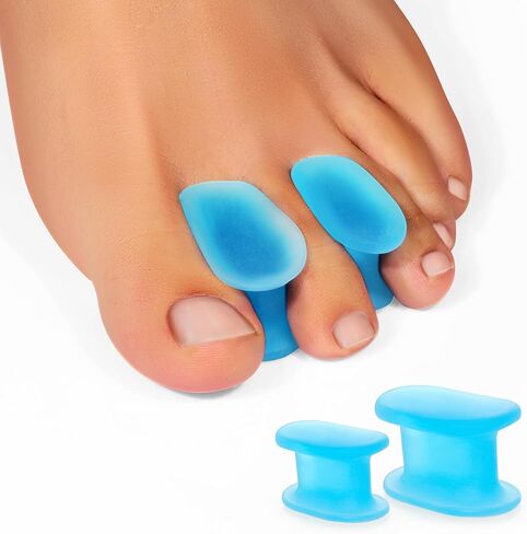 16 عبوة من فاصل جل لأصابع القدم من سوميفن، مصحح ورم إبهام القدم وتخفيف ورم إبهام القدم، فواصل أصابع القدم المتداخلة، فواصل أصابع القدم المطرقة لفرد أصابع القدم المتداخلة (12 صغير + 4 أحجام كبيرة) in Kuwait