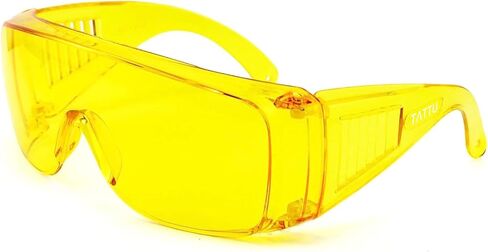 TATTU G1 Fit-Over UV Protection Glasses, Anti-Glare, Anti-Eye Strain, Night Vision Enhancement for Driving at night, Yellow in Saudi Arabia