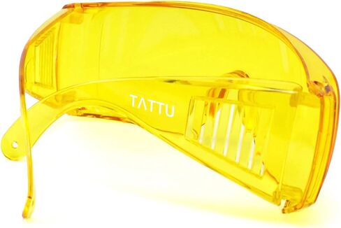 TATTU G1 Fit-Over UV Protection Glasses, Anti-Glare, Anti-Eye Strain, Night Vision Enhancement for Driving at night, Yellow in Saudi Arabia