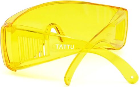 TATTU G1 Fit-Over UV Protection Glasses, Anti-Glare, Anti-Eye Strain, Night Vision Enhancement for Driving at night, Yellow in Saudi Arabia