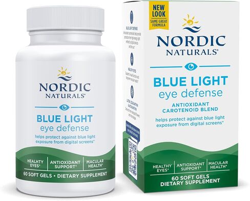 Nordic Naturals Blue Light Defense - 60 مادة هلامية ناعمة - أربعة مغذيات نباتية مع قدرات تكميلية مضادة للأكسدة - تدعم صحة الشبكية، والوظيفة البصرية - غير معدلة وراثيًا - 60 حصة in Saudi Arabia