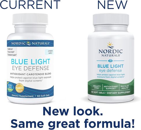 Nordic Naturals Blue Light Defense - 60 مادة هلامية ناعمة - أربعة مغذيات نباتية مع قدرات تكميلية مضادة للأكسدة - تدعم صحة الشبكية، والوظيفة البصرية - غير معدلة وراثيًا - 60 حصة in Saudi Arabia