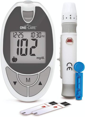 ONE-CARE 200 count Blood Glucose Test Strips, Precision Sugar Measurement for Diabetics, Monitor Your Diabetes (4 boxes of 50 each) in Kuwait