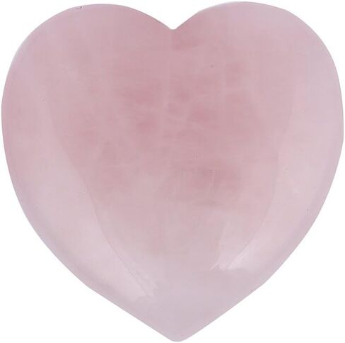 Natural Amethyst Pocket Carved Puff Heart Pocket Stone,Healing Palm Crystal Pack of 1(1.6") in Kuwait
