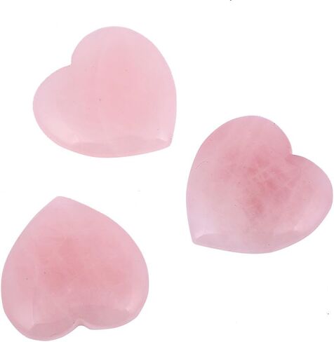 Natural Amethyst Pocket Carved Puff Heart Pocket Stone,Healing Palm Crystal Pack of 1(1.6") in Kuwait