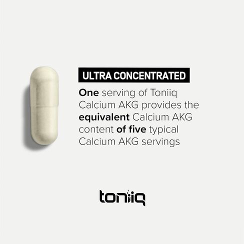 1800mg Ultra High Purity Ca AKG Supplement - 99%+ Highly Purified and Bioavailable Calcium Alpha-Ketoglutarate - Third-Party Tested - Calcium AKG Longevity Supplement - 120 Ca-AKG Vegetarian Capsules in Saudi Arabia