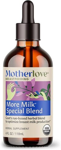 Motherlove More Milk Special Blend (120 Liquid caps) | Herbal Lactation Supplement w/ Goat’s Rue to Support Breast Milk Supply—Non-GMO, Organic Herbs, Vegan, Kosher in Saudi Arabia